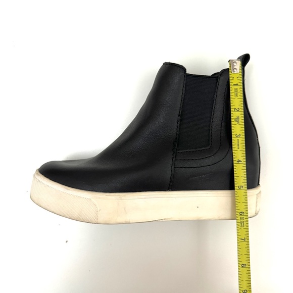 J/Slides Leather Slip-on Sneaker Platform Hidden Wedge Size 7.5 - Picture 3 of 7